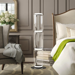 Bamboo Glass Floor Lamp Arkstarhome