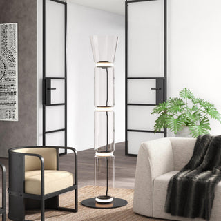 Bamboo Glass Floor Lamp Arkstarhome
