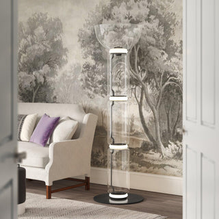 Bamboo Glass Floor Lamp Arkstarhome