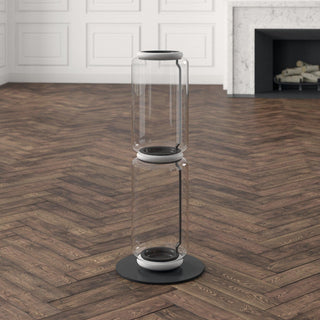 Bamboo Glass Floor Lamp Arkstarhome