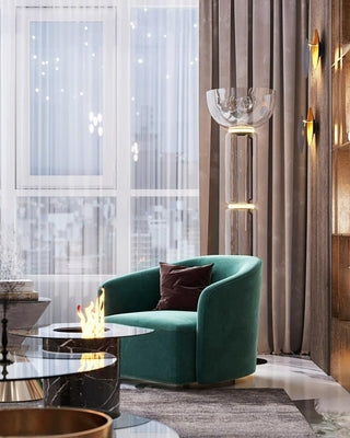 Bamboo Glass Floor Lamp Arkstarhome