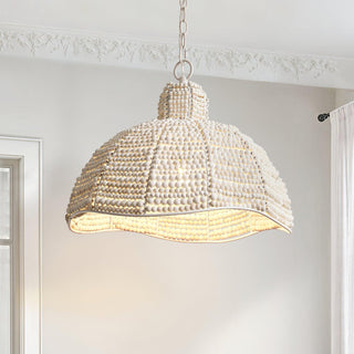 Obispo Wood Beads Pendant Lamp Arkstarhome