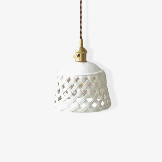 Openwork Ceramic Pendant Lamp Arkstarhome