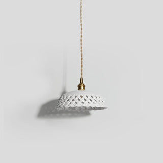Openwork Ceramic Pendant Lamp Arkstarhome