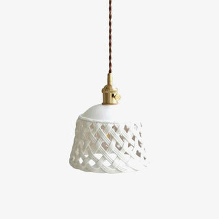 Openwork Ceramic Pendant Lamp Arkstarhome