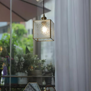 Patterned Glass Pendant Lamp Arkstarhome