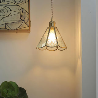 Patterned Glass Pendant Lamp Arkstarhome