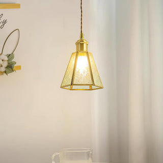 Patterned Glass Pendant Lamp Arkstarhome