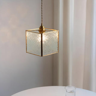 Patterned Glass Pendant Lamp Arkstarhome