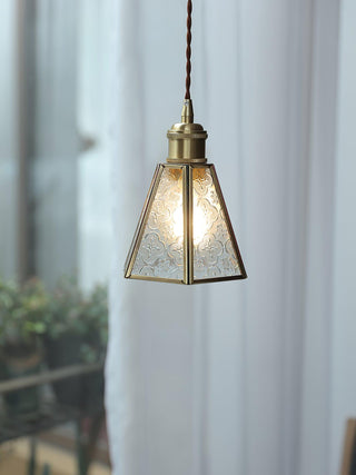 Patterned Glass Pendant Lamp Arkstarhome