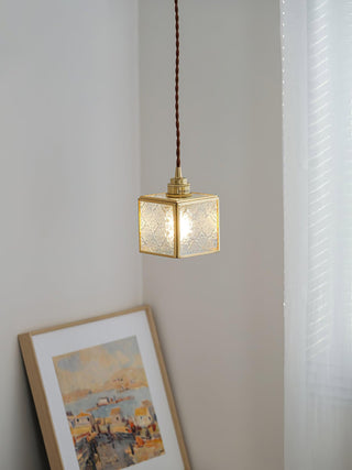 Patterned Glass Pendant Lamp Arkstarhome