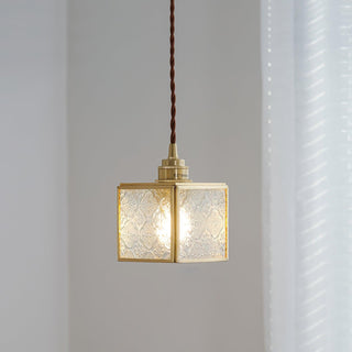 Patterned Glass Pendant Lamp Arkstarhome