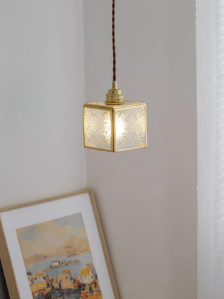 Patterned Glass Pendant Lamp Arkstarhome