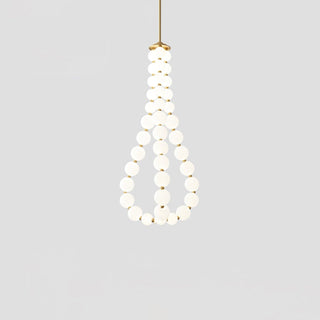Glass Pearl Necklace Chandelier Arkstarhome