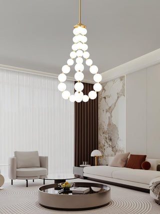 Glass Pearl Necklace Chandelier Arkstarhome