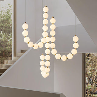 Glass Pearl Necklace Chandelier Arkstarhome