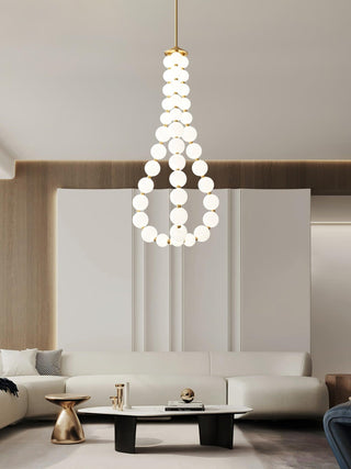 Glass Pearl Necklace Chandelier Arkstarhome