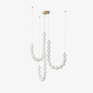Glass Pearl Necklace Chandelier Arkstarhome