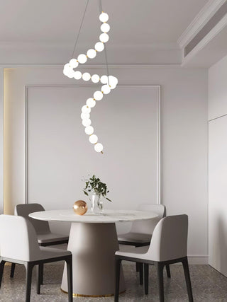 Glass Pearl Necklace Chandelier Arkstarhome