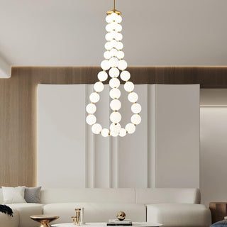 Glass Pearl Necklace Chandelier Arkstarhome