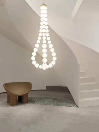 Glass Pearl Necklace Chandelier Arkstarhome