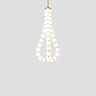 Glass Pearl Necklace Chandelier Arkstarhome