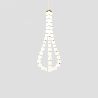 Glass Pearl Necklace Chandelier Arkstarhome