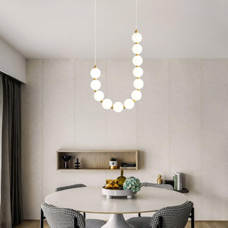 Glass Pearl Necklace Chandelier Arkstarhome