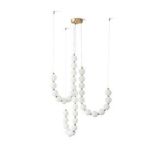 Glass Pearl Necklace Chandelier Arkstarhome