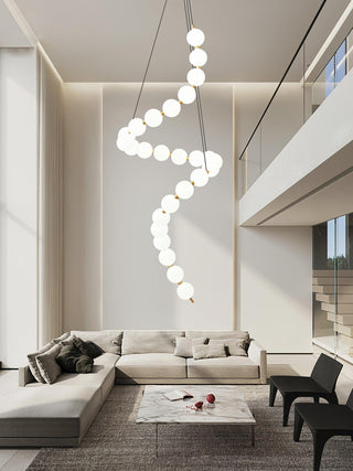 Glass Pearl Necklace Chandelier Arkstarhome