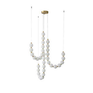 Glass Pearl Necklace Chandelier Arkstarhome