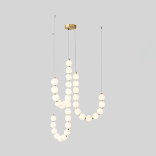 Glass Pearl Necklace Chandelier Arkstarhome