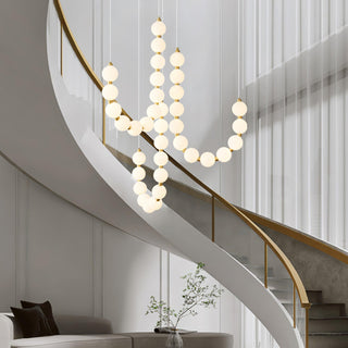 Glass Pearl Necklace Chandelier Arkstarhome
