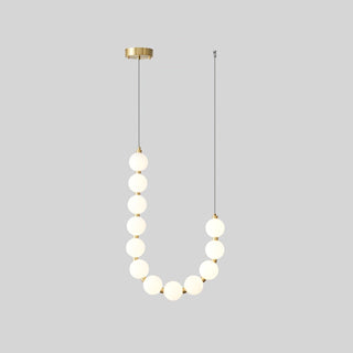 Glass Pearl Necklace Chandelier Arkstarhome