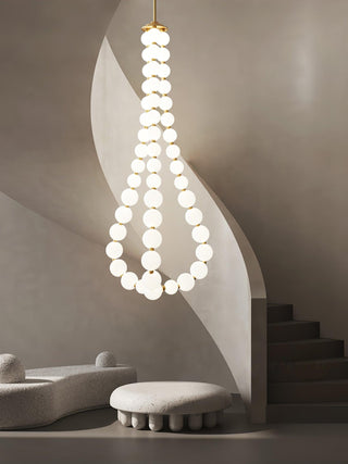 Glass Pearl Necklace Chandelier Arkstarhome