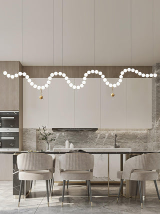 Glass Pearl Necklace Chandelier Arkstarhome
