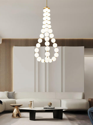 Glass Pearl Necklace Chandelier Arkstarhome