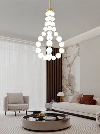 Glass Pearl Necklace Chandelier Arkstarhome