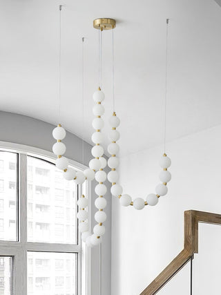 Glass Pearl Necklace Chandelier Arkstarhome