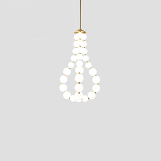 Glass Pearl Necklace Chandelier Arkstarhome