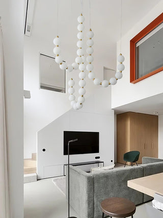Glass Pearl Necklace Chandelier Arkstarhome