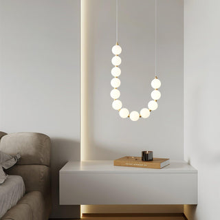 Glass Pearl Necklace Chandelier Arkstarhome
