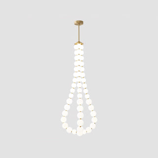 Glass Pearl Necklace Chandelier Arkstarhome
