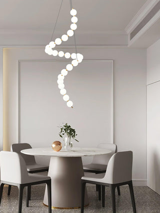 Glass Pearl Necklace Chandelier Arkstarhome