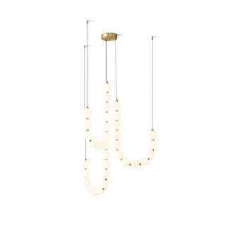 Glass Pearl Necklace Chandelier Arkstarhome