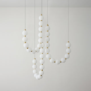 Glass Pearl Necklace Chandelier Arkstarhome