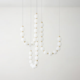 Glass Pearl Necklace Chandelier Arkstarhome