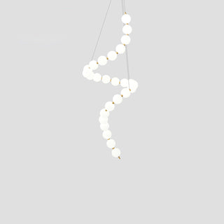 Glass Pearl Necklace Chandelier Arkstarhome
