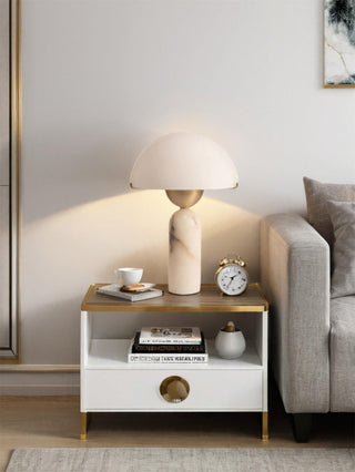 Peono Alabaster Table Lamp Arkstarhome