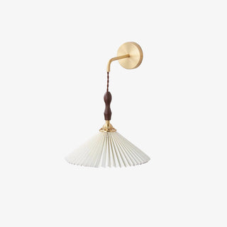 Pleated Wooden Wall Lamp Arkstarhome